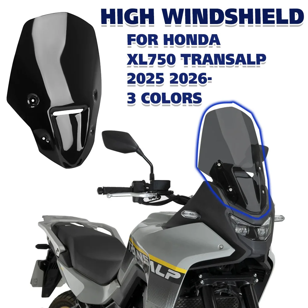 

XL 750 High Windshield Windscreen For Honda XL750 Transalp 2025 2026- Wind Shield Deflector Protector Motorcycle Accessories