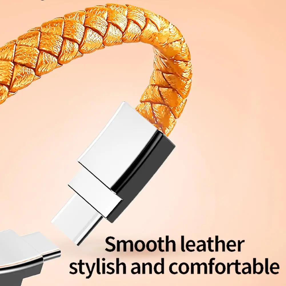 Creative Bracelet USB C to USB C Charging Cable ,Type C PD Fast Charging Data Sync Data Cord For iPhone 16 15 Samsung Xiaomi
