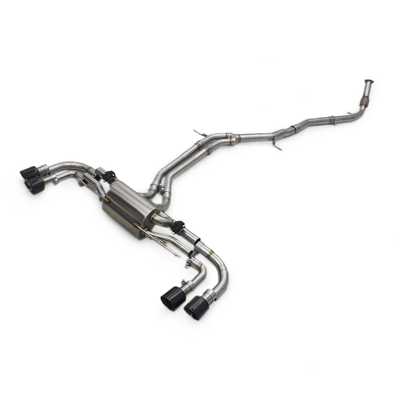 

LXBY-Factory Catback For Porsche Cayenne E3 3.0T 2018-2023 Upgrade Valvetronic Exhaust Muffler Catback System With Black Tips