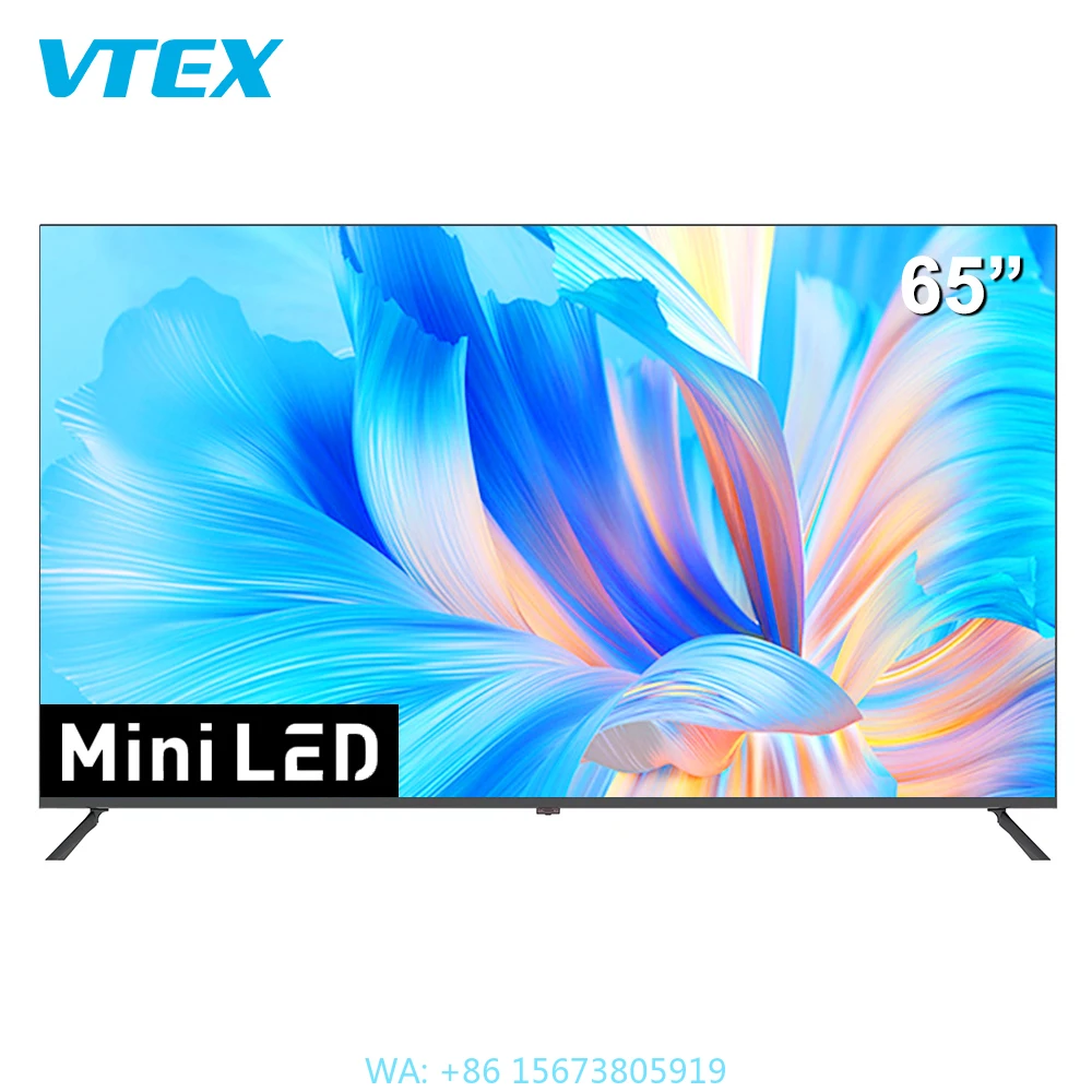 

55 65 Inch Super Bright Mini Led Qled Panel Tv Sets Digital Dvbt2 Atsc Widescreen Ultra Hd Android Television Uhd 4K Smart Tv