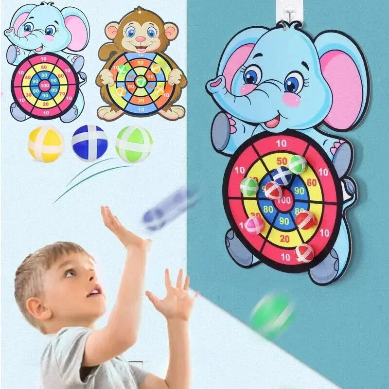 Interactive Family Party เกมการศึกษา Dart Boards ของเล่นสัตว์ Soft Stciky Ball โยนสําหรับของขวัญเด็ก