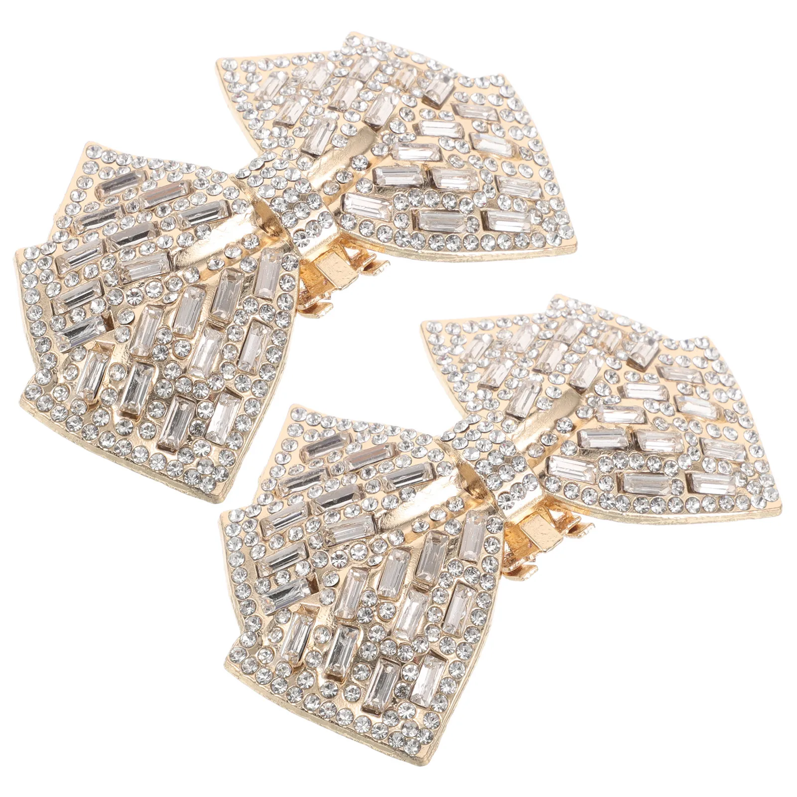 

2Pcs Bow Shoe Clips for Women Rhinestone Decorative Buckle Accessories Detachable High Heel Shoe Charms for Wedding Bridal