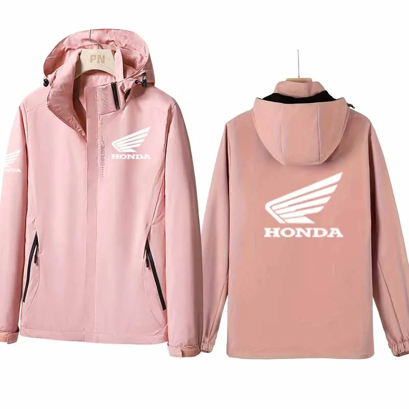 2026 Honda HRC Motorcycle racing jacket, jacket, outdoor windproof jacket, hooded sports jacket, spring and autumn assault jacke
