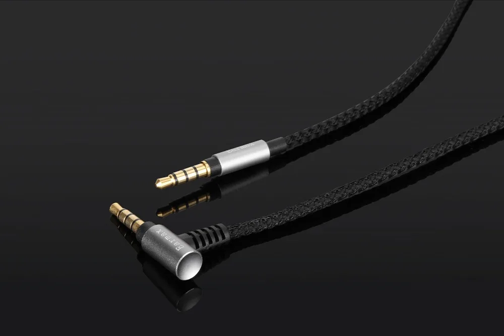 オーディオテクニカATH-MSR7SE msr7nc msr7bk msr7gm anc500bbt ATH-S220BT ep1000irヘッドフォン用のスペアナイロンケーブル