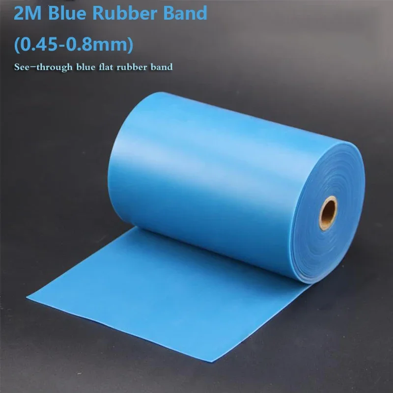 200X15CM Slingshot Flat Rubber Band 0.45-0.8MM Thick High Rebound 1:6 Stretching Ratio Fast Shooting Slingsshot Accessories