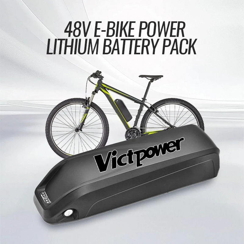 VICTPOWER Hailong 1 48V 10Ah 13Ah Ebike Battery Waterproof 18650 Lithium Ion Down Tube Rechargeable for 500W 750W 1000W Motor
