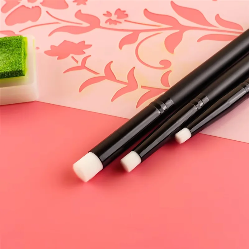 

ALIM-6 шт. плоские/угловые мини-детальные кисти для смешивания, кисти для рисования, кисти для изготовления мелких деталей, кисть для смешивания чернил