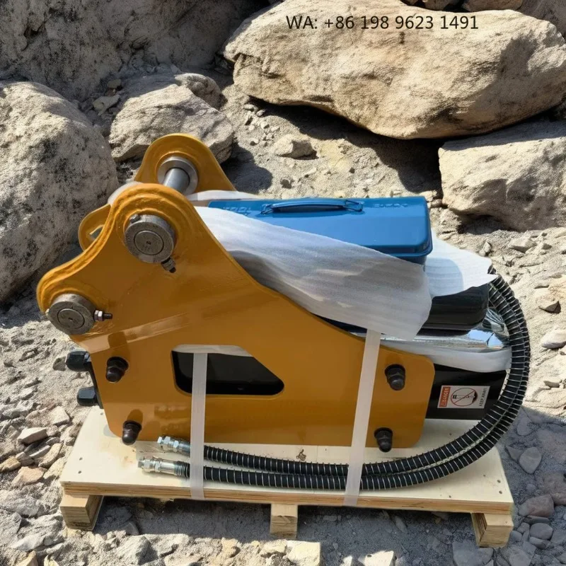 68mm Chisel Side Type Hydraulic Breaker Wearproof Concrete Demolition Tool 4-7 Ton Engineering Excavator Site Accessory