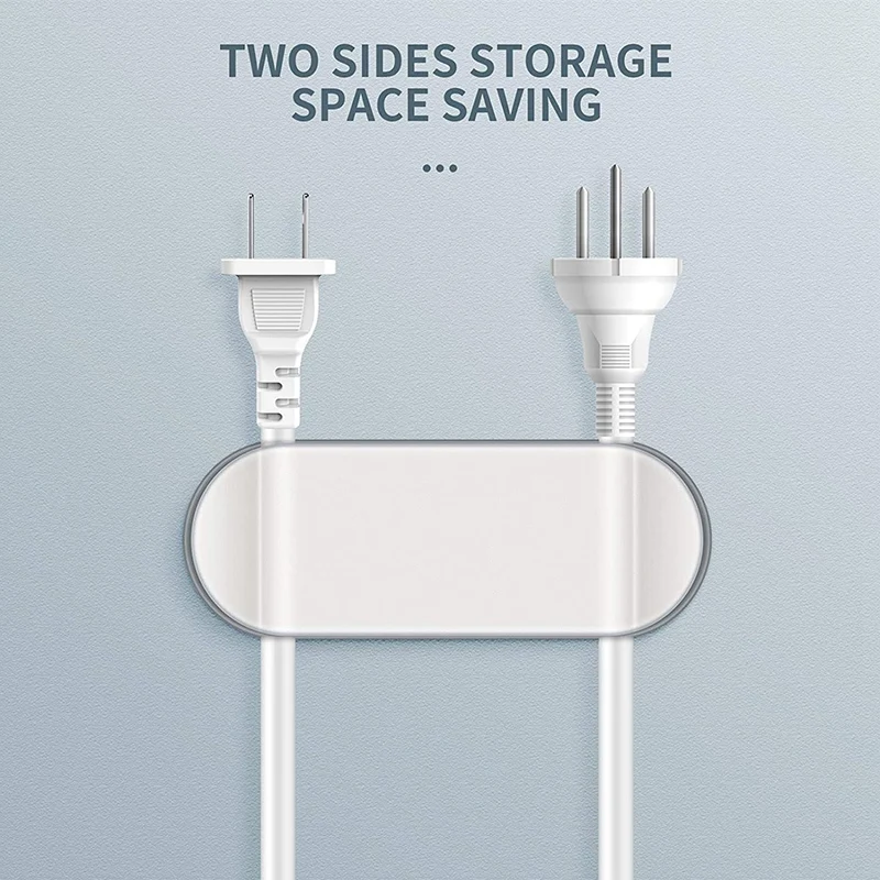 Auto-adesivo Cabo Fixação Clip, Data Cable Organizer, Storage Box, braçadeira fixa, 4 pcs