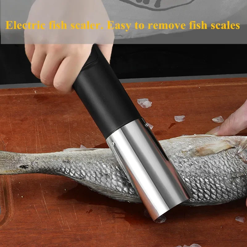 

Electric Fish Scraper Portable USB Rechargeable Scale Knife Seafood Tools Waterproof Fish Scale Remover Fish Scale Cleaner Tool