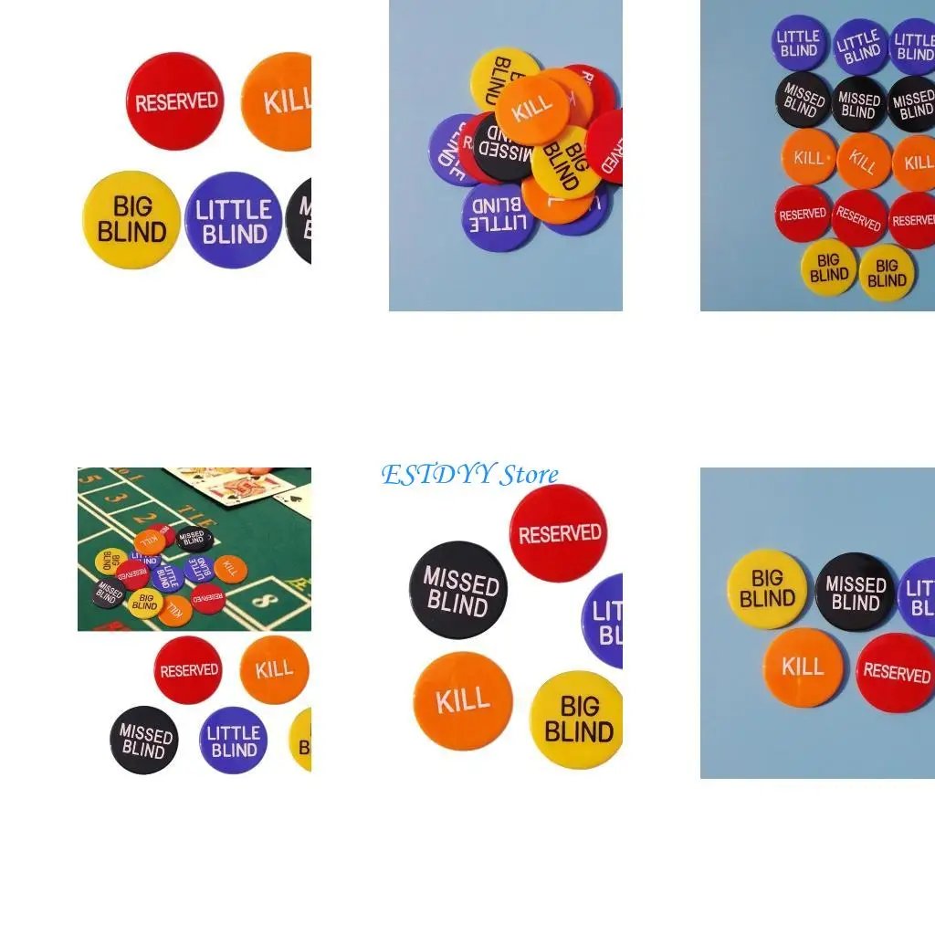 

G6DE 5Pcs Button Dealer Button Button Chip Boat Button Dealer Button Big Buttons Missed Blind Button