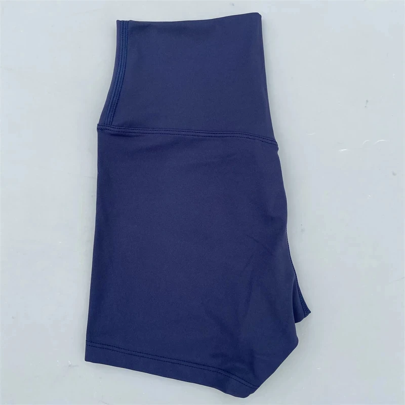 Einfarbig Enge Weiche Frauen Fitness Sport Kurze Hohe Taille Yoga Kurze Legging Hocken Beweis Umfassendes Training Sportlich – Detail 18