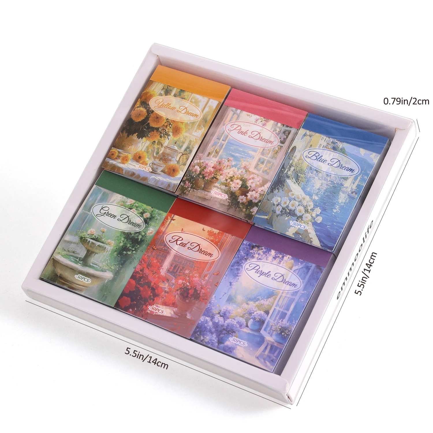 6 مجموعات 300 قطعة مجموعة ملصقات اشي الأحلام الملونة كتاب ملصقات للمجلات ، شارات لاصقة ورق زينة ذاتية الصنع