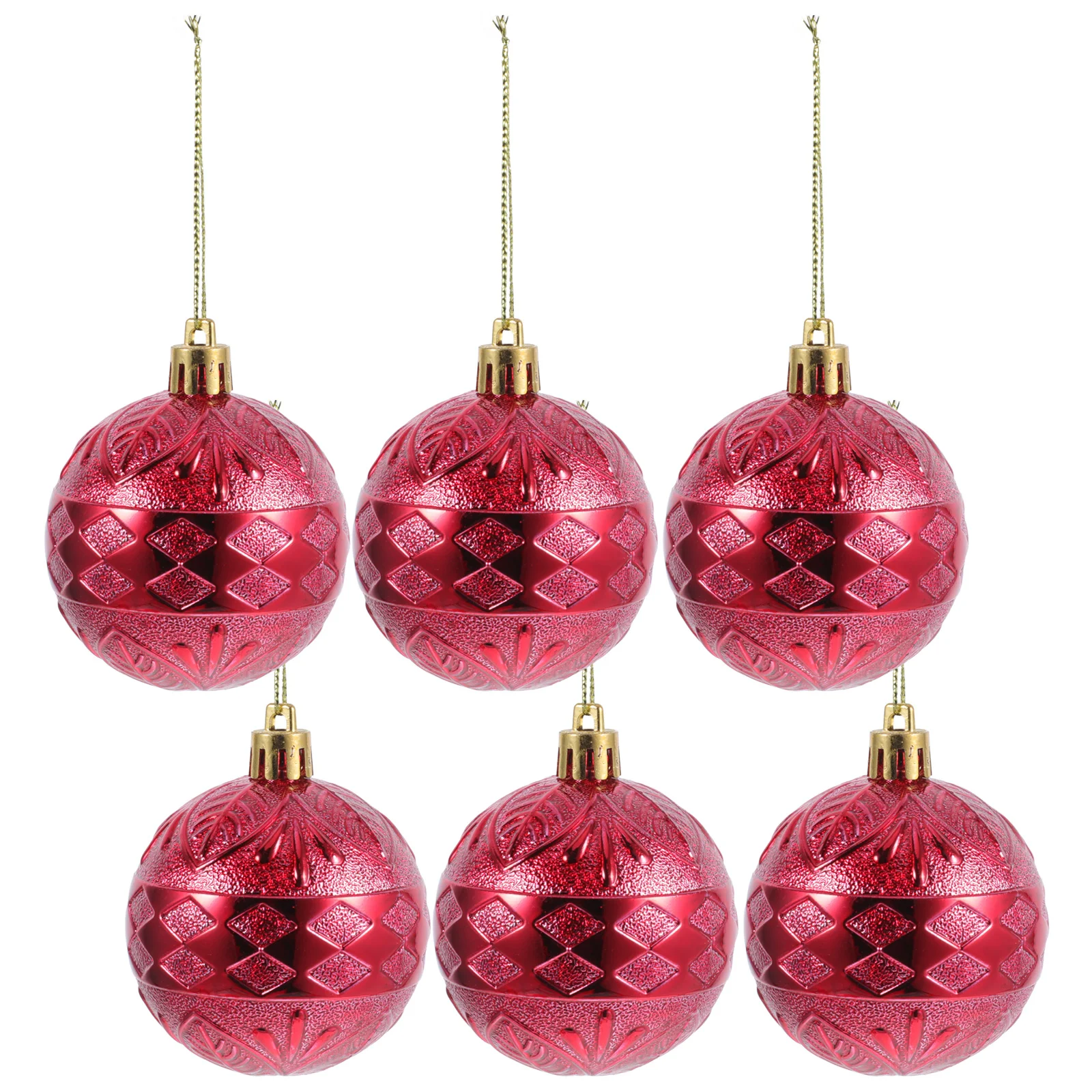 

6Pcs Christmas Tree Ornaments Xmas Pendant Beauty Color Fading Resistant Decoration Supplies Xmas Tree Ornaments