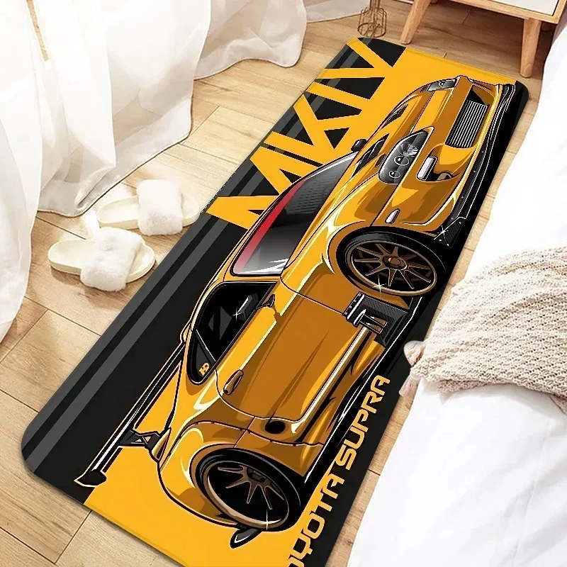 

Window Blankets Corridor Aisle Floor Mats Cool Racing Carpet Non-Slip Soft Bedroom Bedside Rugs Home for Bedroom DecorationRugs