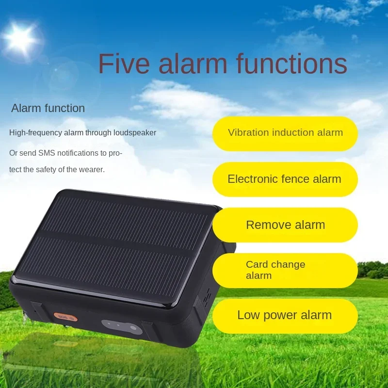 Solar GPS Tracker for Pet, 4G, Global Universal, Cattle, Sheep, Horse, Pet, Anti-lost Device, Solar GPS, Smart Tracking, Animal