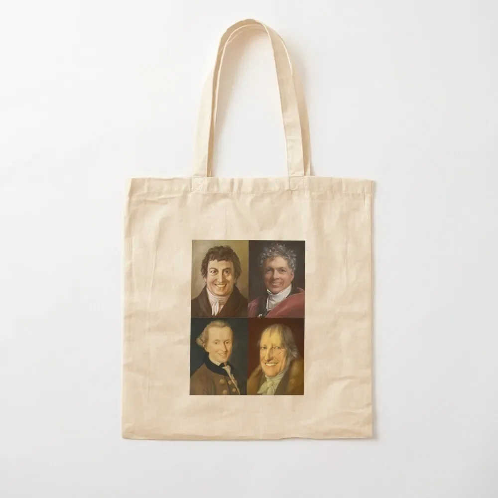 

Happy German idealism - Hegel, Kant, Fichte, Schelling Tote Bag shopper bags Women's handbag Tote Bag