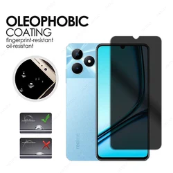 Privacy Screen Protector For Realme Note 50 Anti Glare Glass For Realme C51s Anti-spy Glass Camera Lens Protector For Realme C51