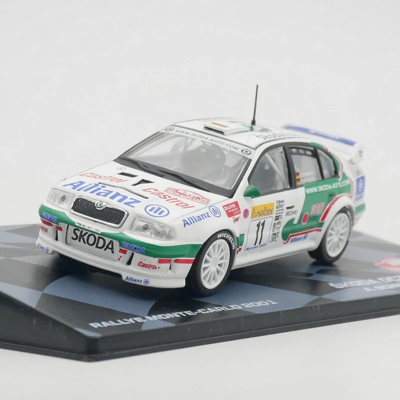 Ixo 1:43 SKODA OCTAVIA WRC 2001 A. SCHWARZ  M. HIEMER Diecast Car Model Metal Toy Car