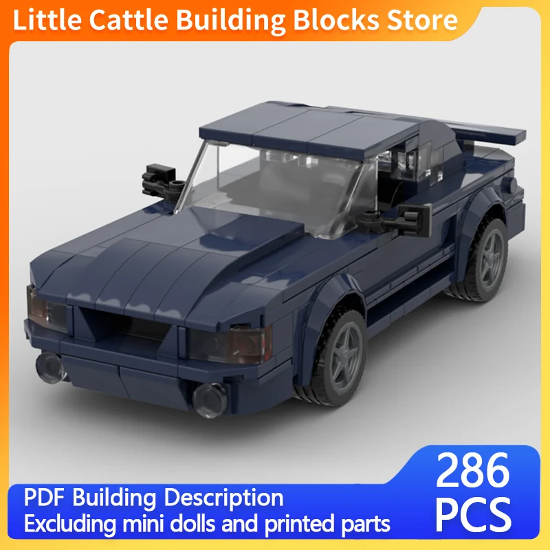 City Car Model MOC Building Bricks High-Performance Sports Car Modular Technology Gifts Holiday Assemble Children Toys Suit
