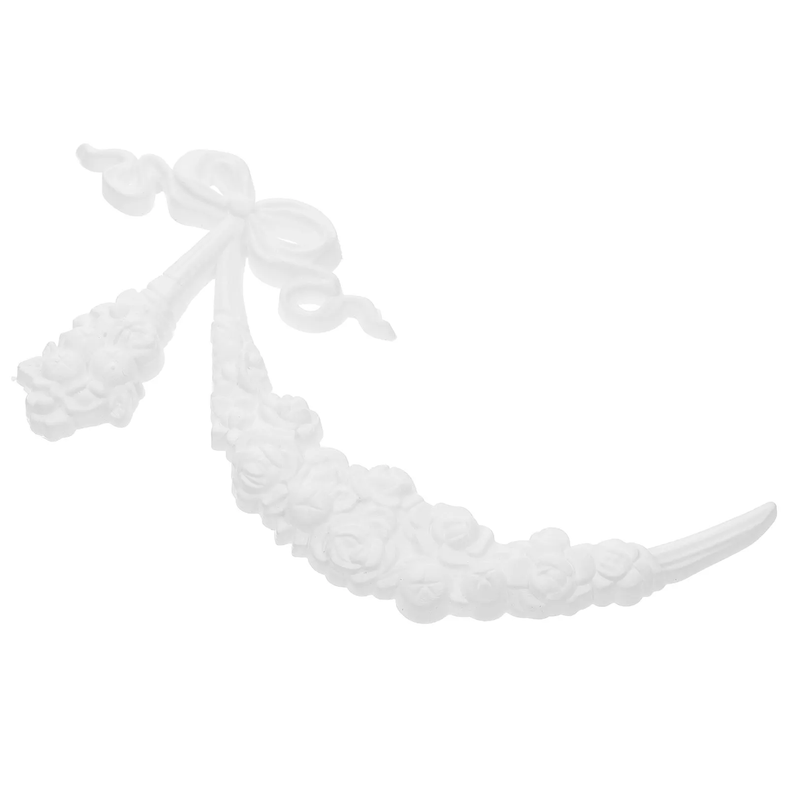 Decorative Furniture Trim Large Ceiling Medallion Chandelier Applique Bowknot Center Onlay Flowers European Style