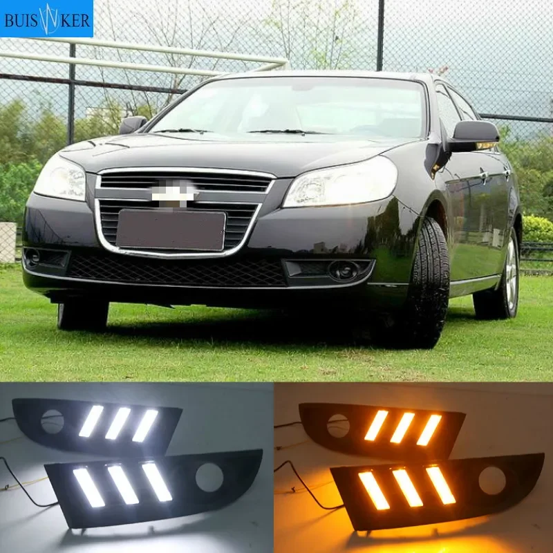 

2PCS For Chevrolet Epica 2007-2012 White yellow blue LED Fog Lamps Daytime Running Light DRL