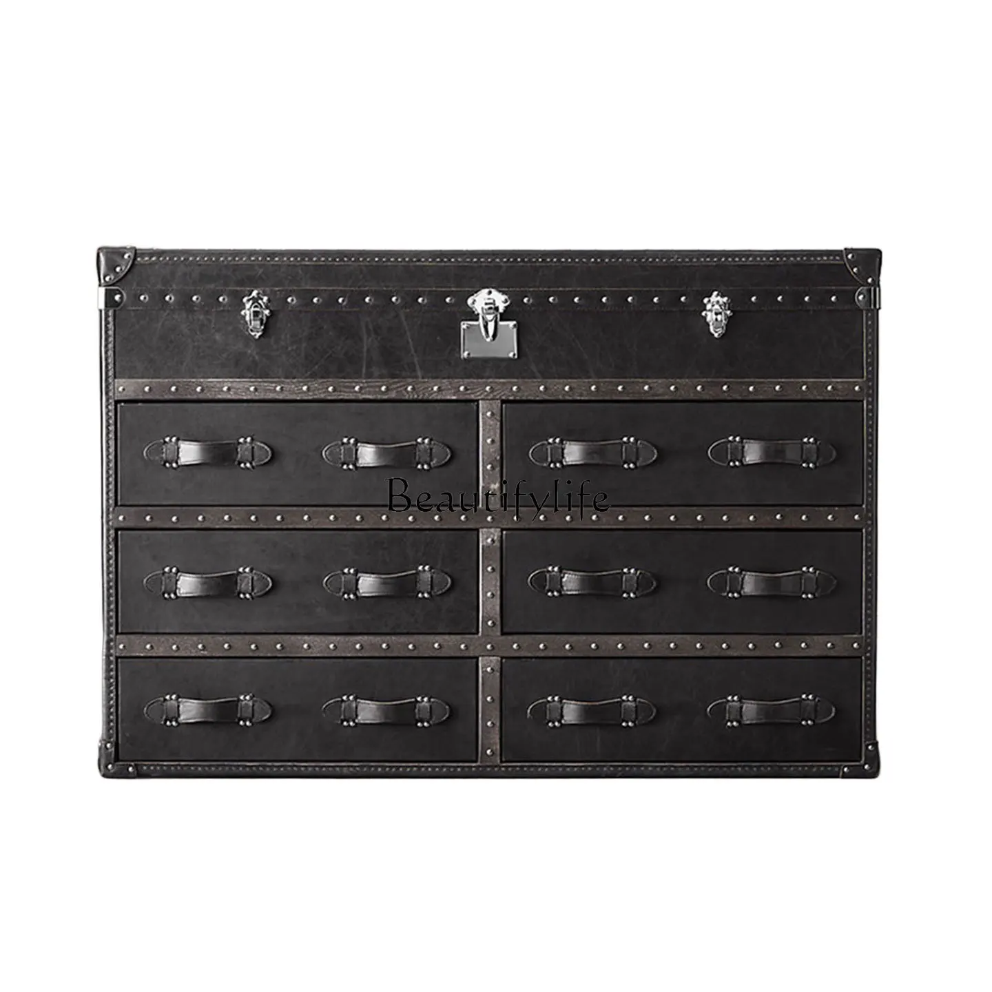 

*Американский кожаный чехол в стиле ретро, французская средневековая спальня, гостиная, у стены для хранения вещей