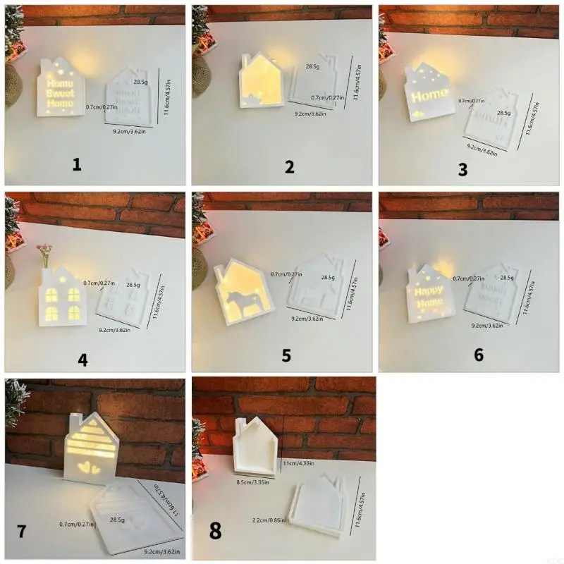 G7NC Silicone House Decor Decor cho các dự án ánh sáng ban đêm của nhà nghệ thuật