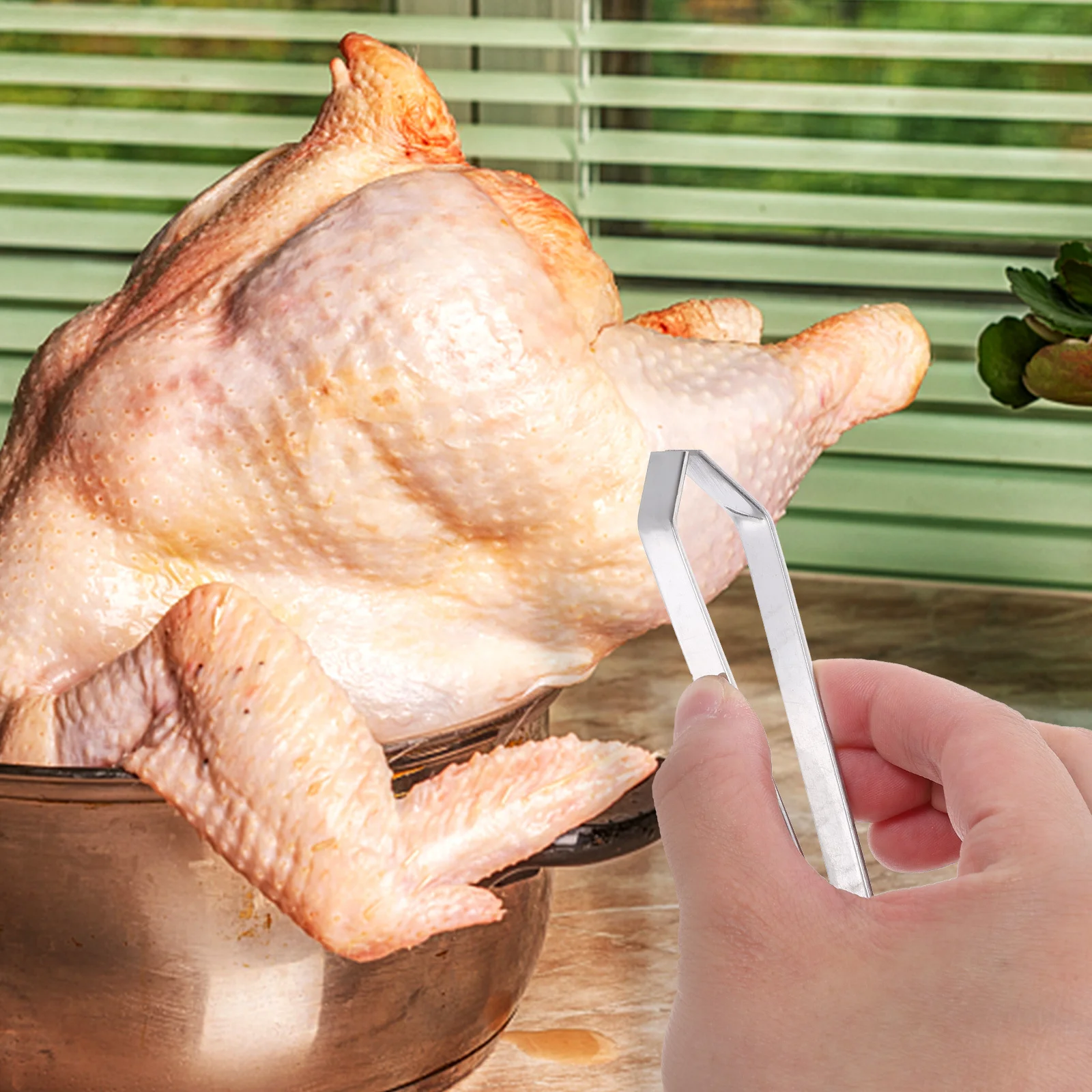 

3pcs Stainless Steel Food Tweezers Set Slant Tip Precision Tongs Fish Bone Pincer Removal Tool Kitchen Utensils Pig