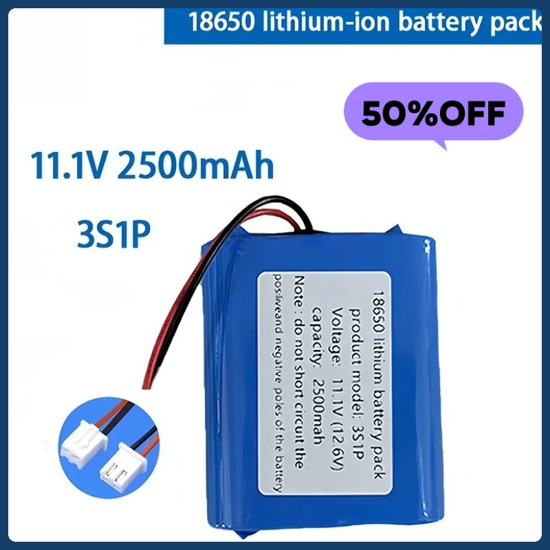 

12V 18650 Lithium Battery Pack 3S1P 2500mAh with Built-in Bluetooth, Speaker, Flashlight, GPS, and Massage Gun