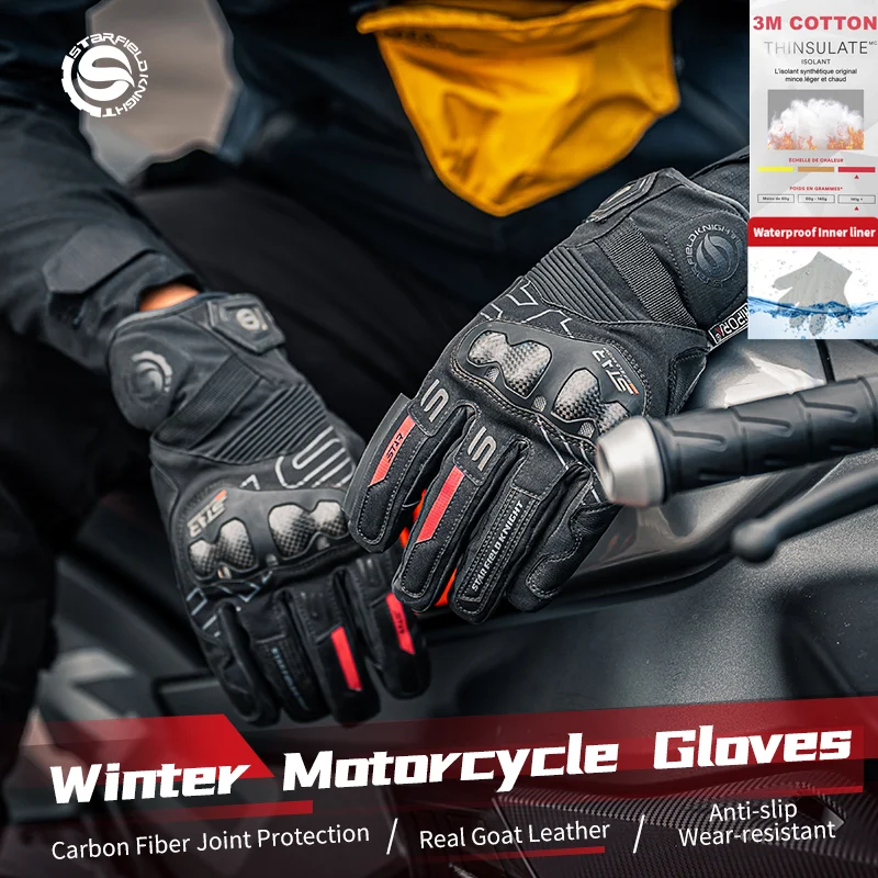 sfk-motorcycle-gloves-carbon-fiber-winter-fluff-warm-real-goat-leather-windproof-waterproof-inner-liner-riding-gears-accessories
