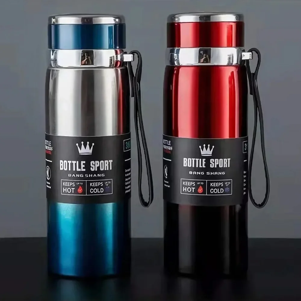 New 316 stainless steel thermos cup portable sling travel kettle large capacity outdoor sports kettle batch