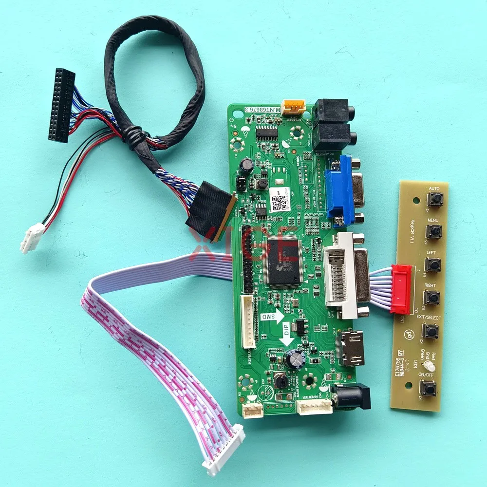 

For LTN140AT21-001/002/601/802 HDMI-Compatible Laptop Matrix LVDS 40 Pin 14" DVI VGA 1366x768 Controller Driver Board DIY Kit