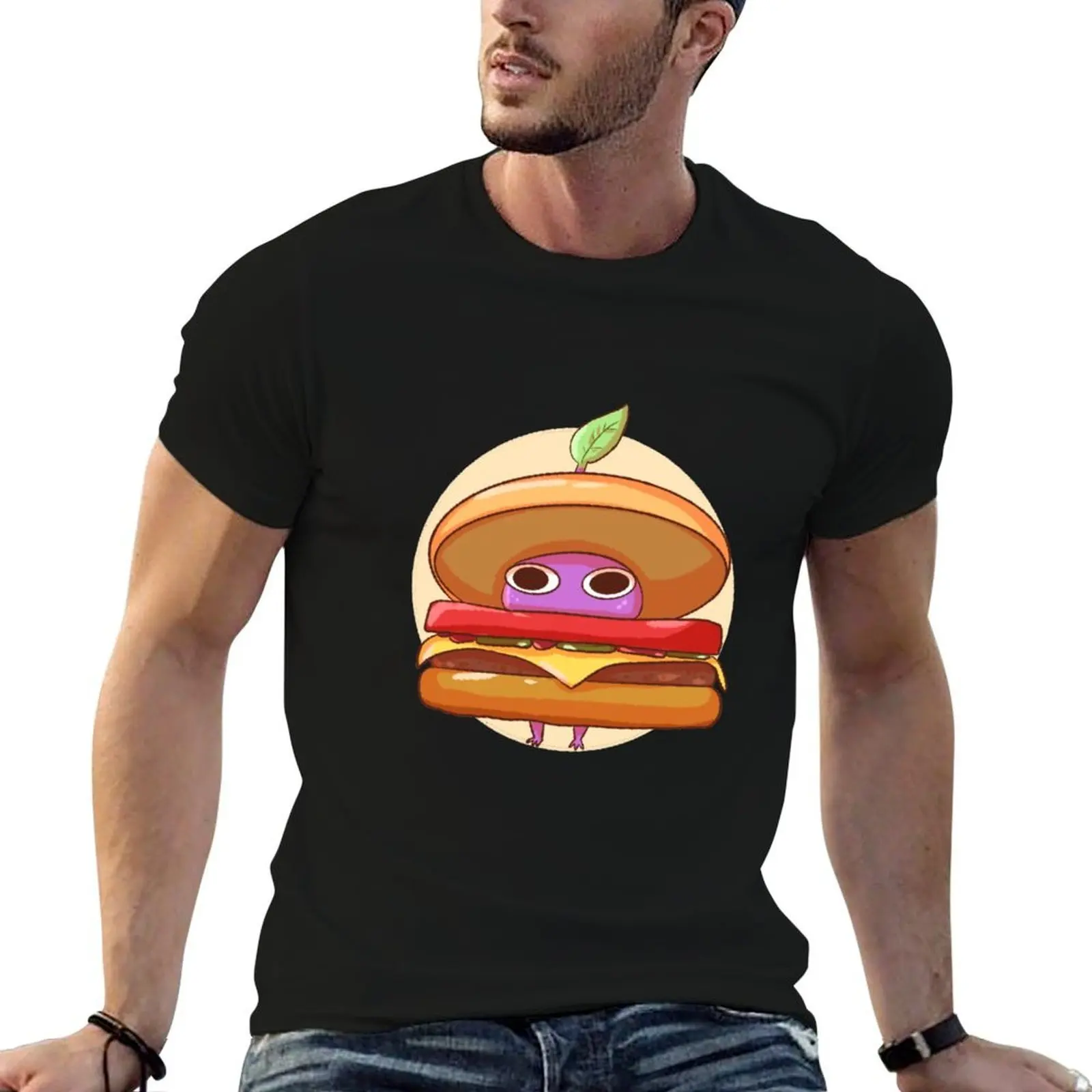 Purple Burger Pikmin T-Shirt anime tshirt customs funny t shirts men
