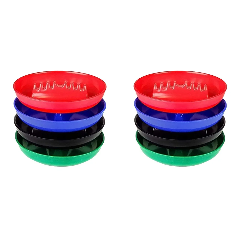 

Внутренние/наружные пепельницы для патио, домашнего офиса, декор, винтажные пластиковые круглые пепельницы с 7 портами, 8 упаковок разных цветов