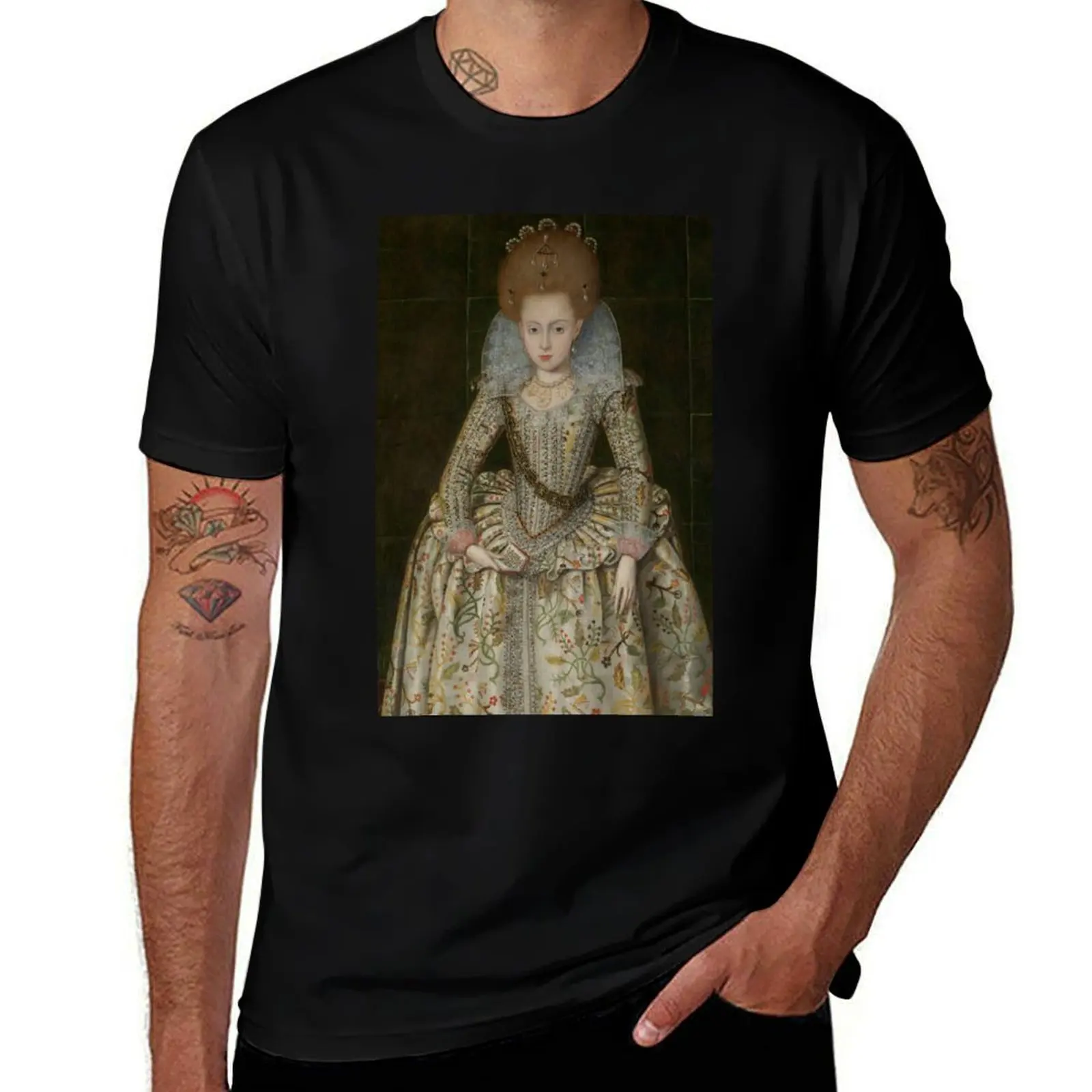 

for shirt white man man Bohemia shirts Elizabeth Later t Queen (1596-1662), pack T-Shirt t of Princess summer