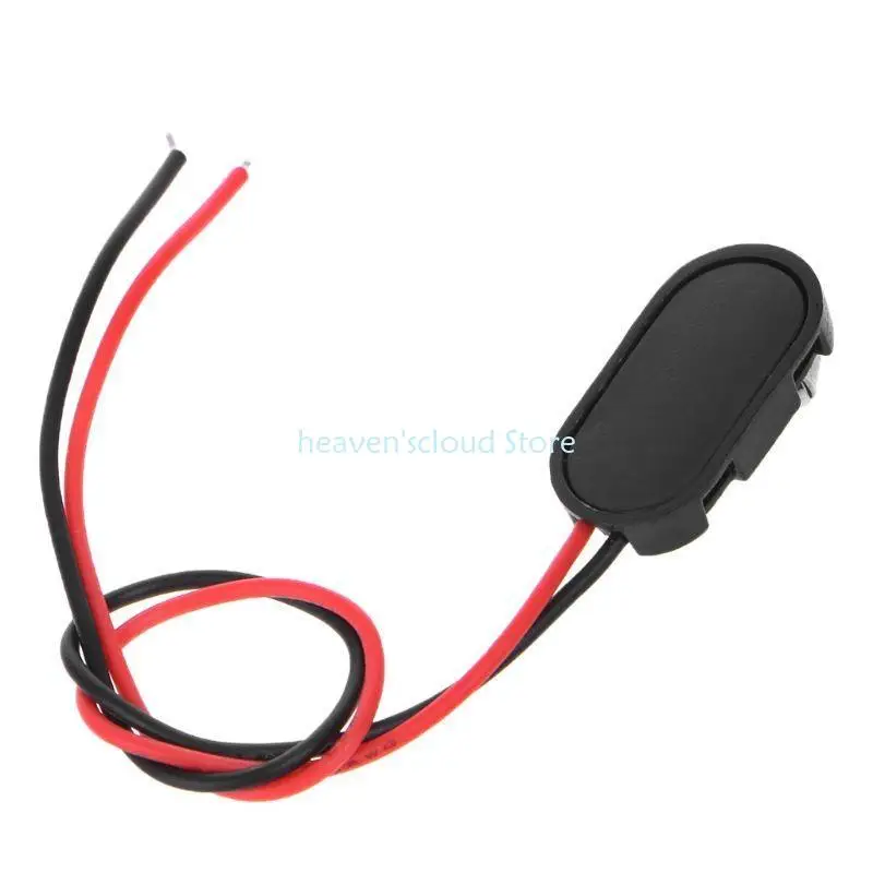 Y88B PP3 PP3 9V Connettore a clip batteria I Tipo Cavi filo in scatola 150 mm Black Red