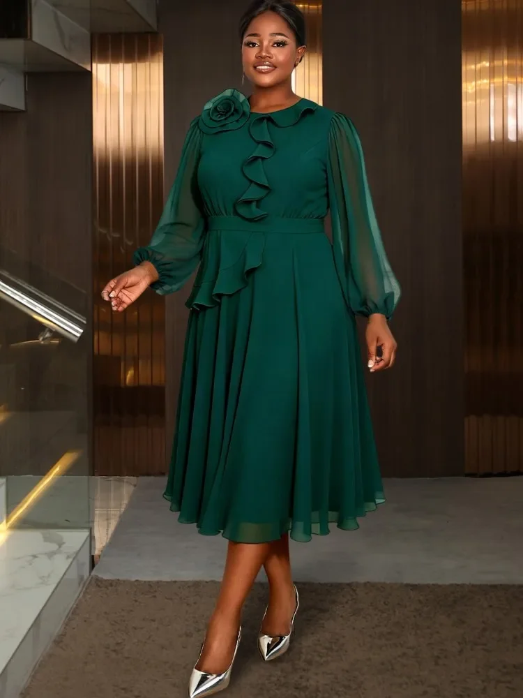 african-dresses-for-women-elegant-spring-summer-long-sleeve-dashiki-midi-dress-ladies-traditional-african-clothing-fairy-dreaes