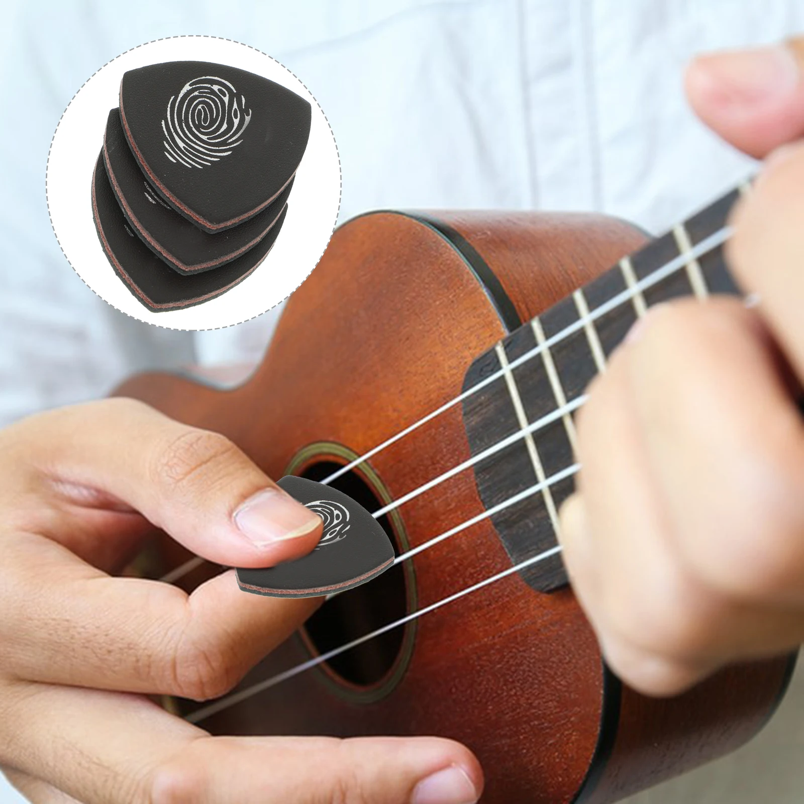 

3 Pcs Picks Picks For Guitar for Ukulele Thumb Finger Skin Guitar Accessories Musical Instruments Supplies