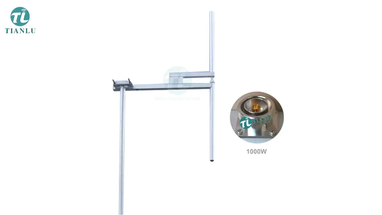 1000W Aluminum fm broadcast dipole antenna, directional yagi fm antenna with N female or DIN 7/16 female L29 connector