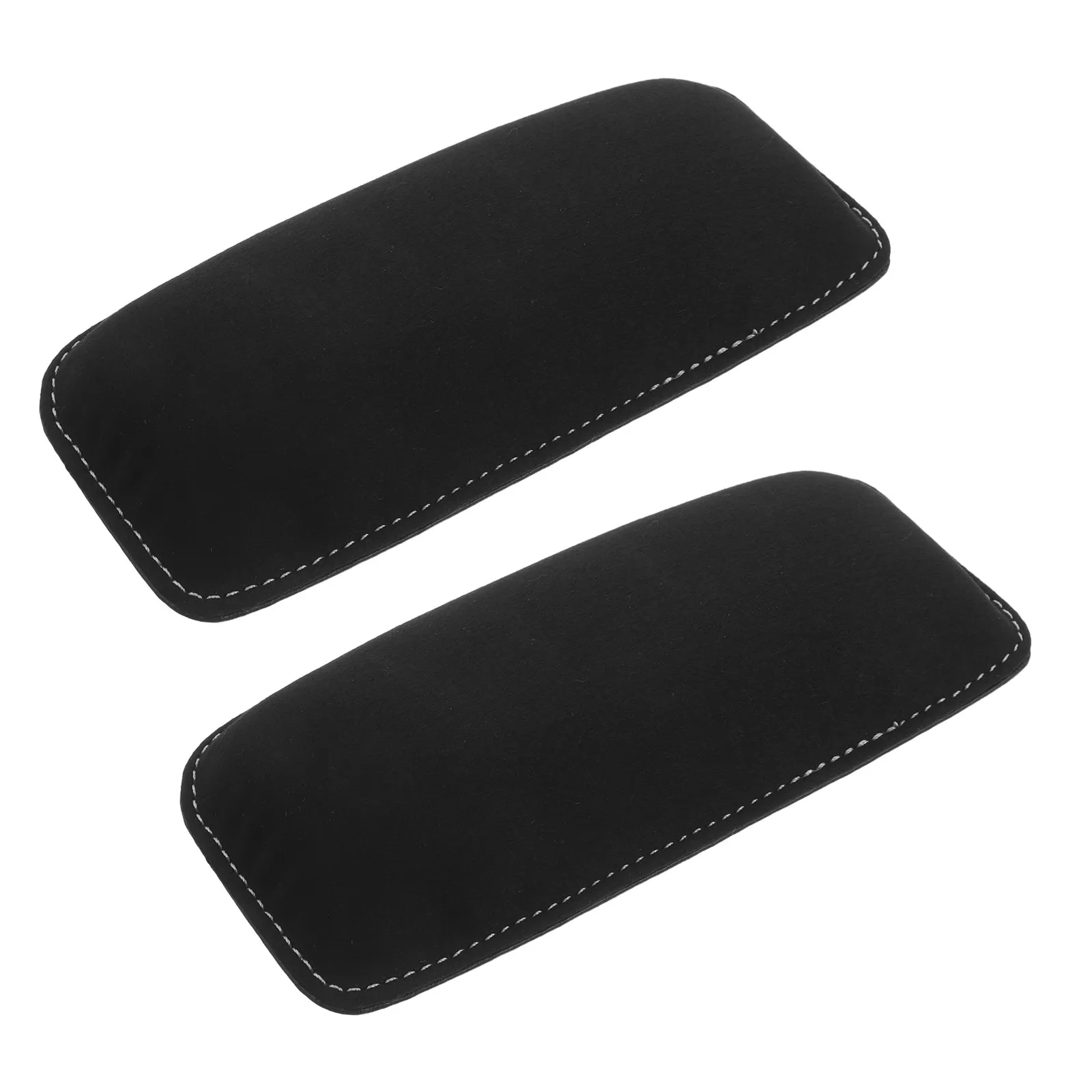 2Pcs Car Knee Cushion Soft Suede Thigh Pads Ergonomic Fit Leg Comfort Pad Winter Warm Breathable Year Round Use Auto Knee Pads