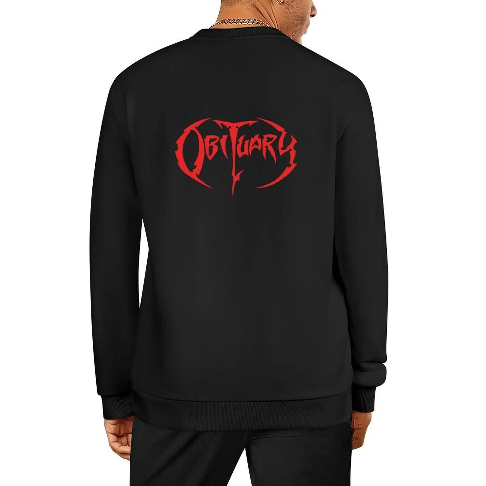 

Obituary Red Pullover male clothes autumn clothes men clothes winter sweatshirts
