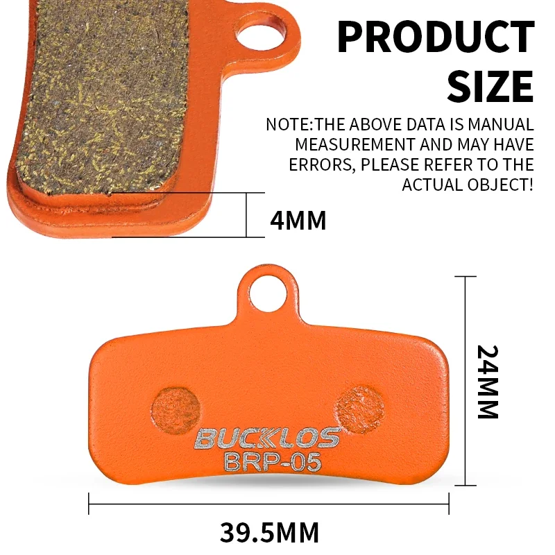 BUCKLOS Bicycle Hydraulic Disc Brake Pads for M9120 Metallic Brake Pads Metal Road Mountain Bike Brake Pads fit D02S H03A N03A