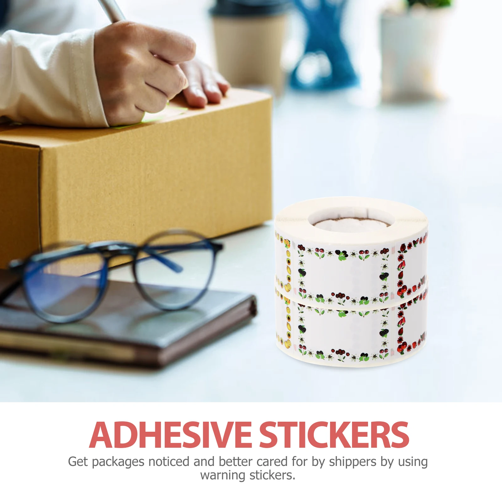 

500 Sheets Practical Bottle Labels Adhesive Stickers Office Accessories Food Storage Identification Tags