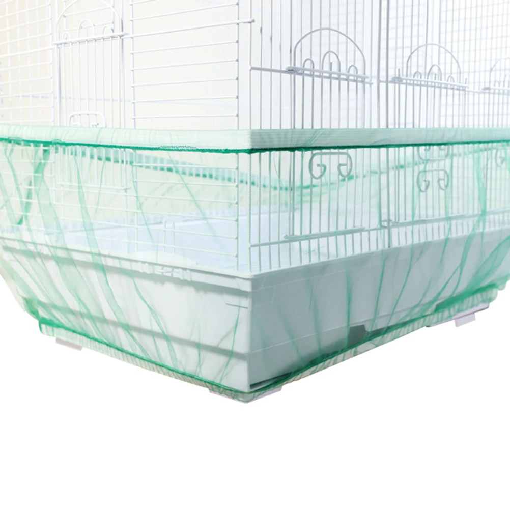 

1pc Mesh Bird Cover Skirt Durable Dustproof Net Grille for All Cage Types Light Permeable Air Circulating Bird Supplies Cage