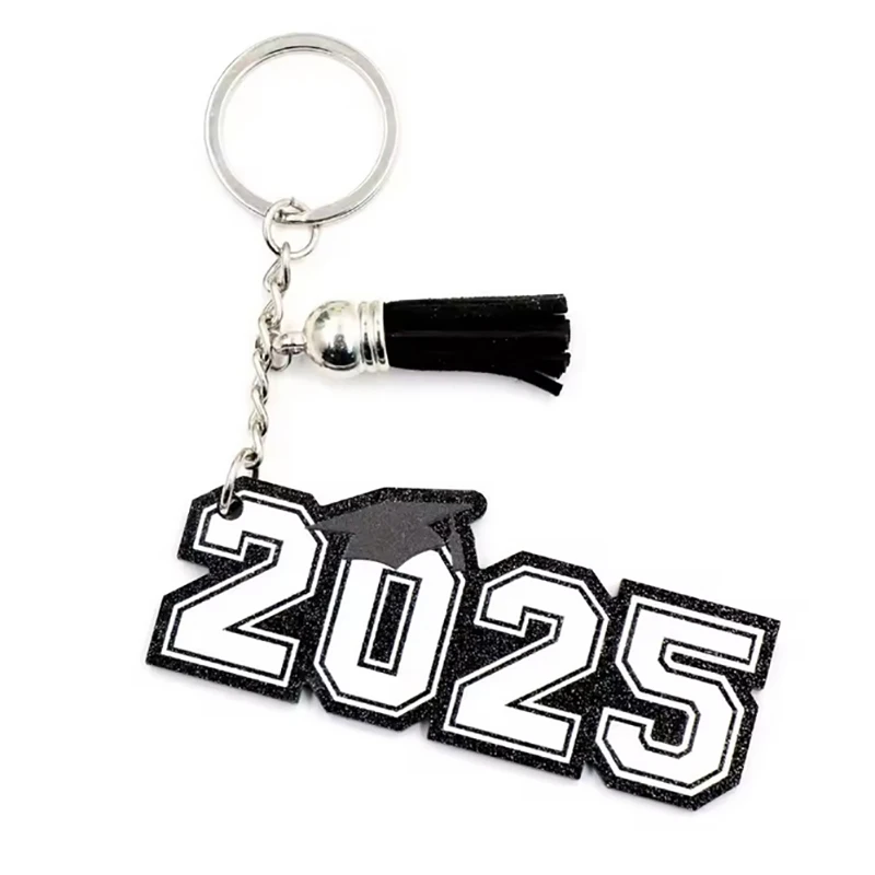 2025 Graduation Season UV Acrylic Keychain Laser Cut Blue Red Gift Key For Carrying Your Keys Perfect Graduation Gift Souvenir