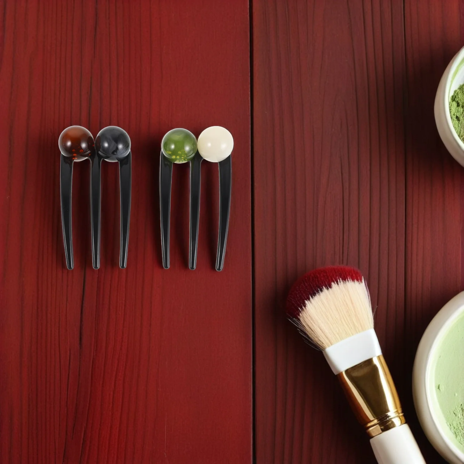 

4 Pcs Hair Pins and Tray Bun Maker Chignon Ancient Chinese Style Hairpin for Women Tool