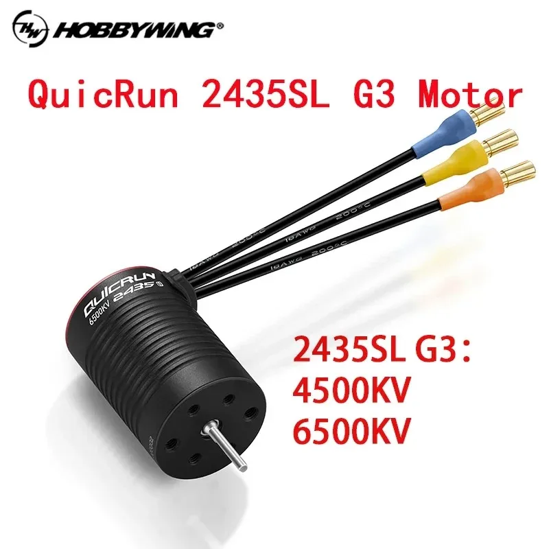 

Original HOBBYWING QuicRun 2435SL G3 Motor 4500KV/6500KV For 1:18/1:16 Remote Control RC Car
