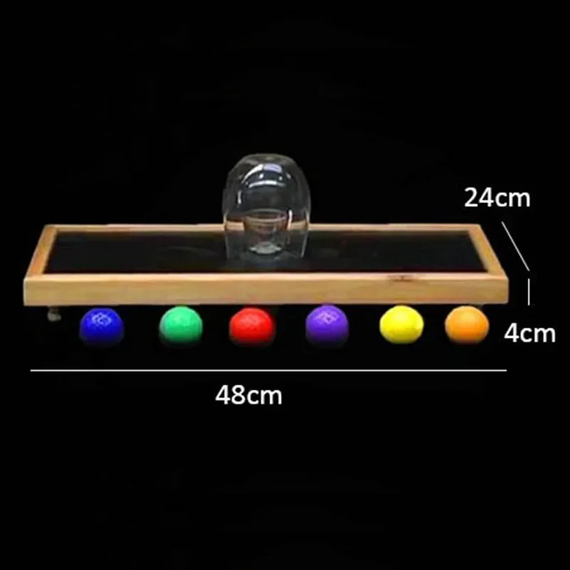 

New Hole In One Magic Tricks Magician Stage Party Illusion Gimmick Props Mentalism Funny Selected Ball Appear Inside Glass Magia