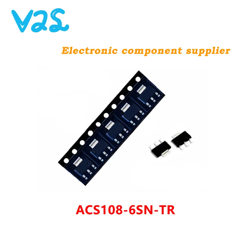 (10pcs) 100% New ACS108-6SN-TR SOT223 0.8A 600V ACS108-6SN ACS108 108-6S SOT ACS108-6S SOT-223